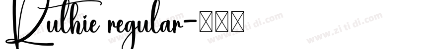 Ruthie regular字体转换